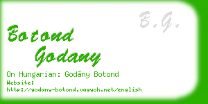 botond godany business card