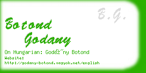 botond godany business card